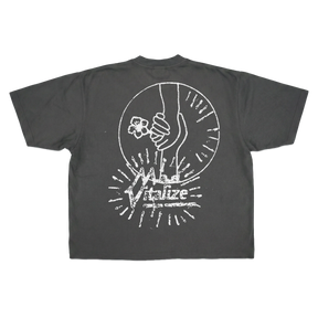 Power of Love Drop Tee - Grey - Back