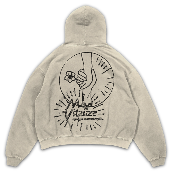 Power of Love Hoodie - Sand - Back