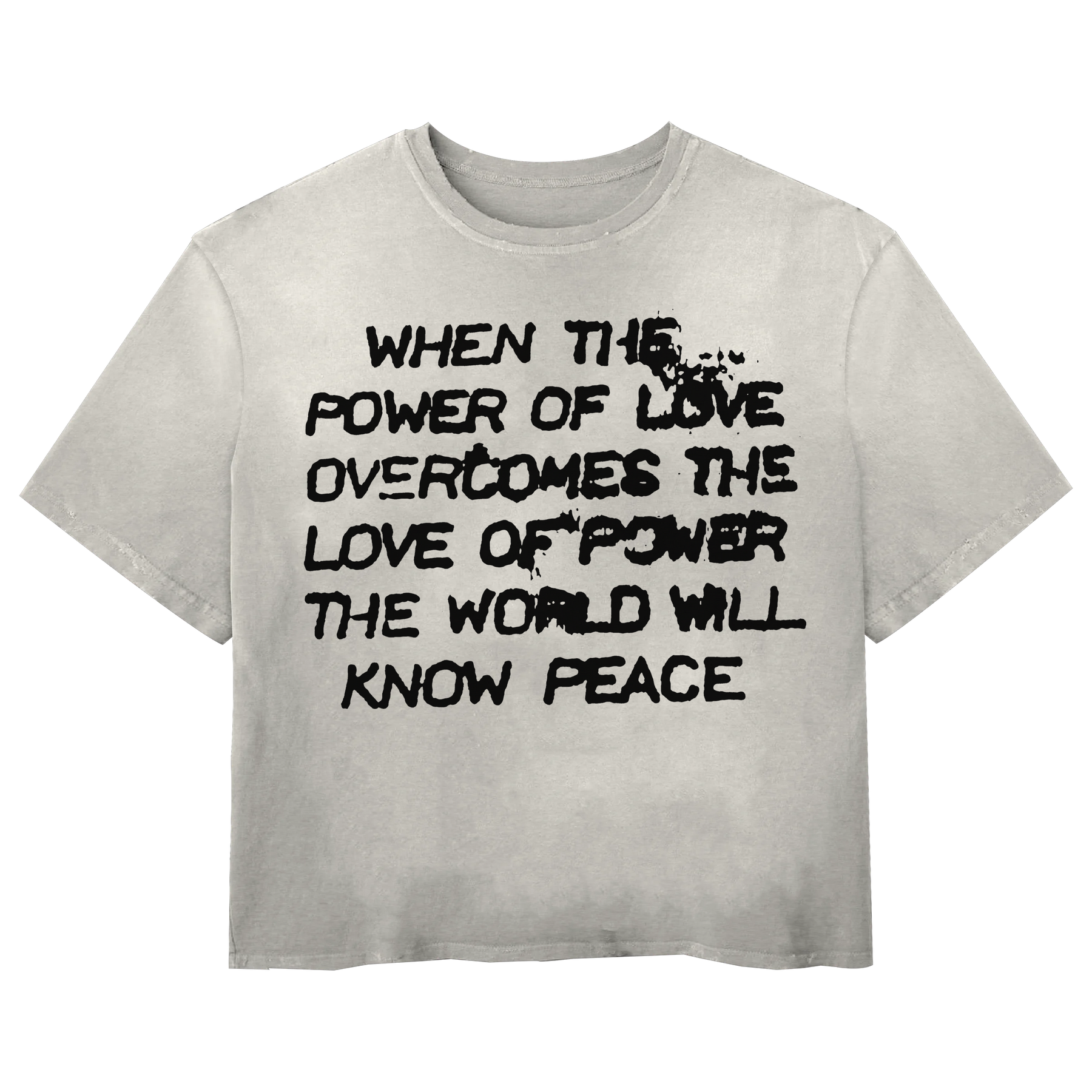Power of Love Tee - White - Front