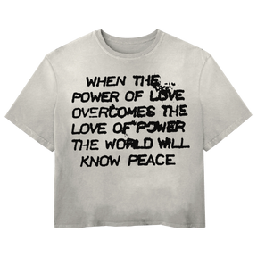 Power of Love Tee - White - Front