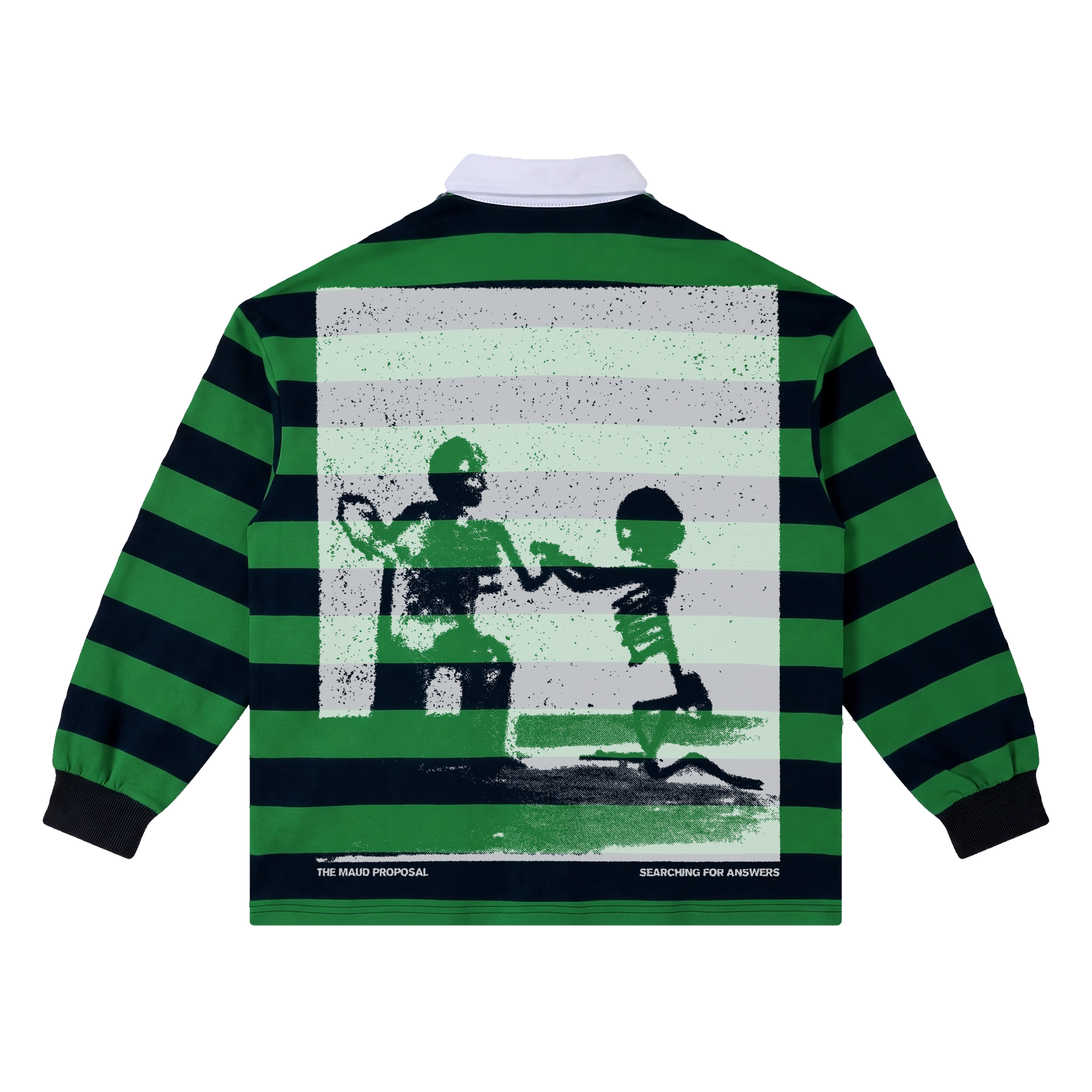 Proposal Stripe Polo - Green - Back