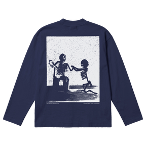 Proposal Baggy L/S Tee - Blue - Back