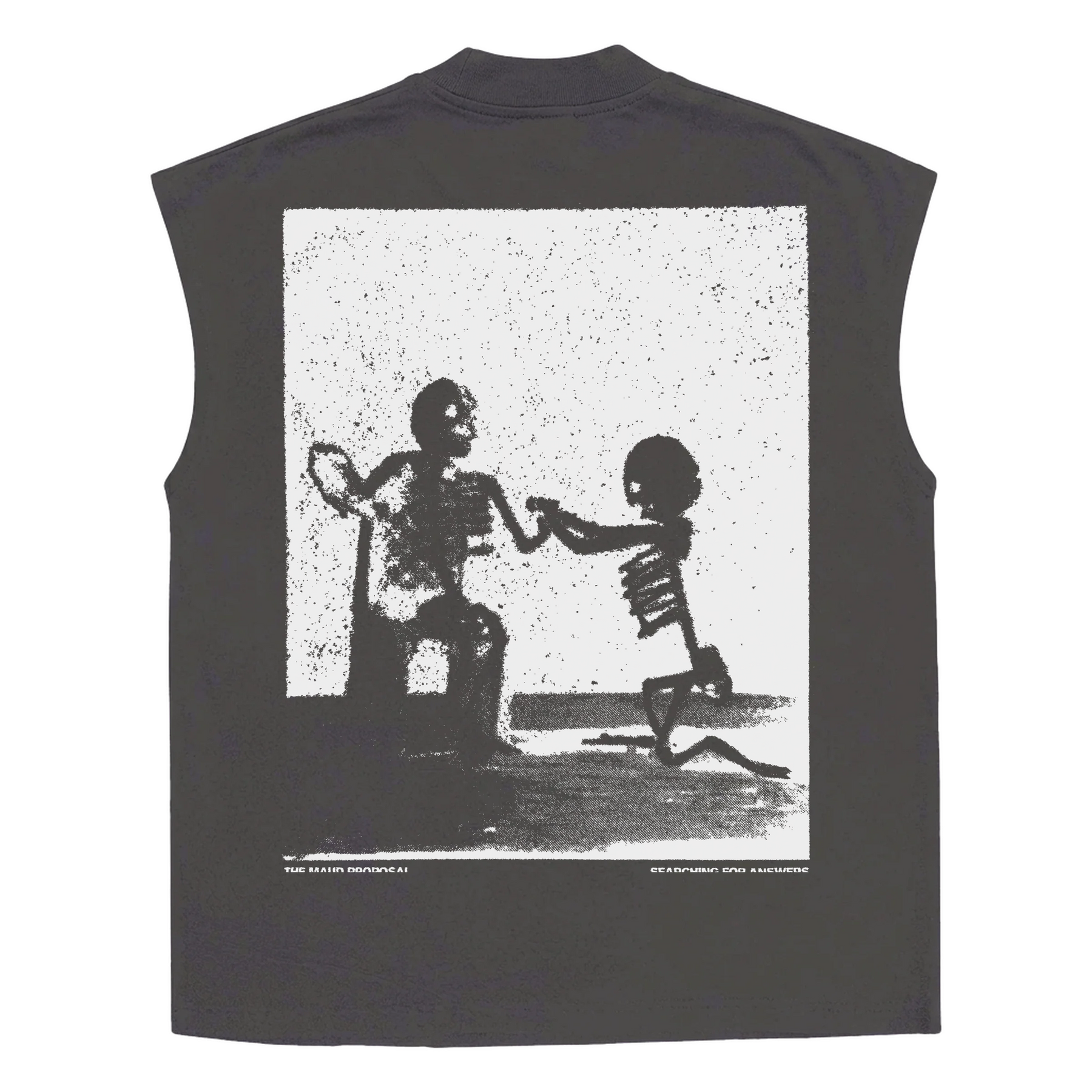 Proposal Sleeveless Tee - Grey - Back