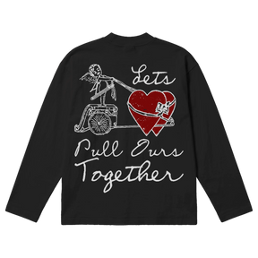 Pull Together Baggy L/S Tee - Black - Back