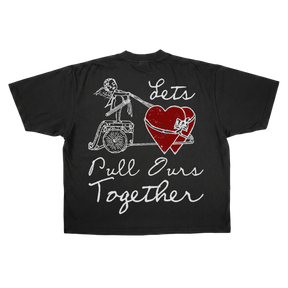 Pull Together Drop Tee - Black - Back