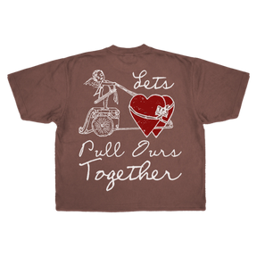Pull Together Drop Tee - Mocha - Back
