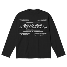 Pull Together Baggy L/S Tee - Black - Front
