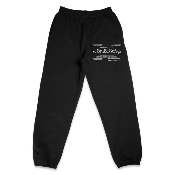 Pull Together Sweatpants - Black - Front
