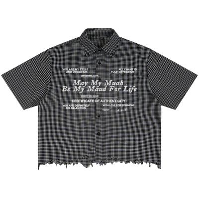 Pull Together Distress Button Up - Front
