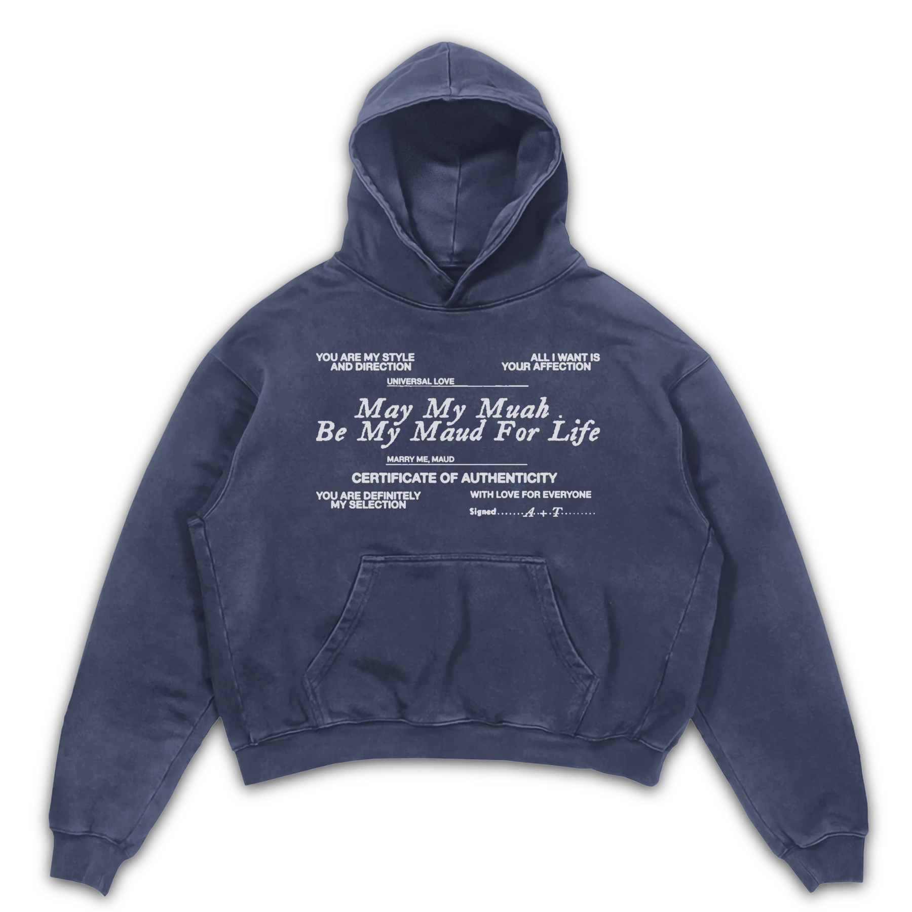 Pull Together Hoodie - Blue - Front