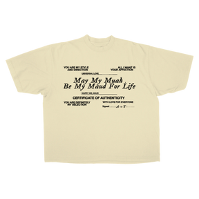 Pull Together Drop Tee - Cream - Front