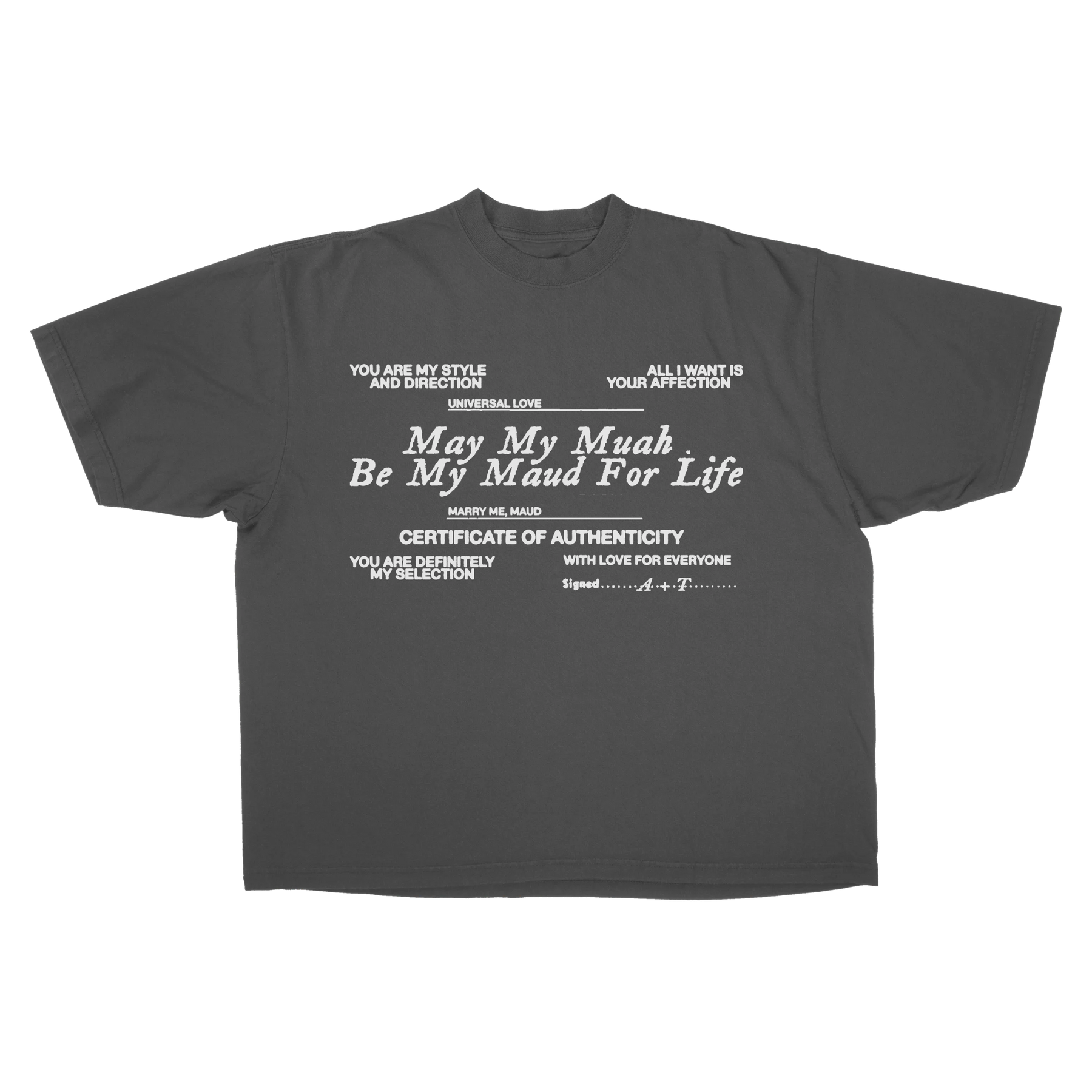 Pull Together Drop Tee - Grey - Front