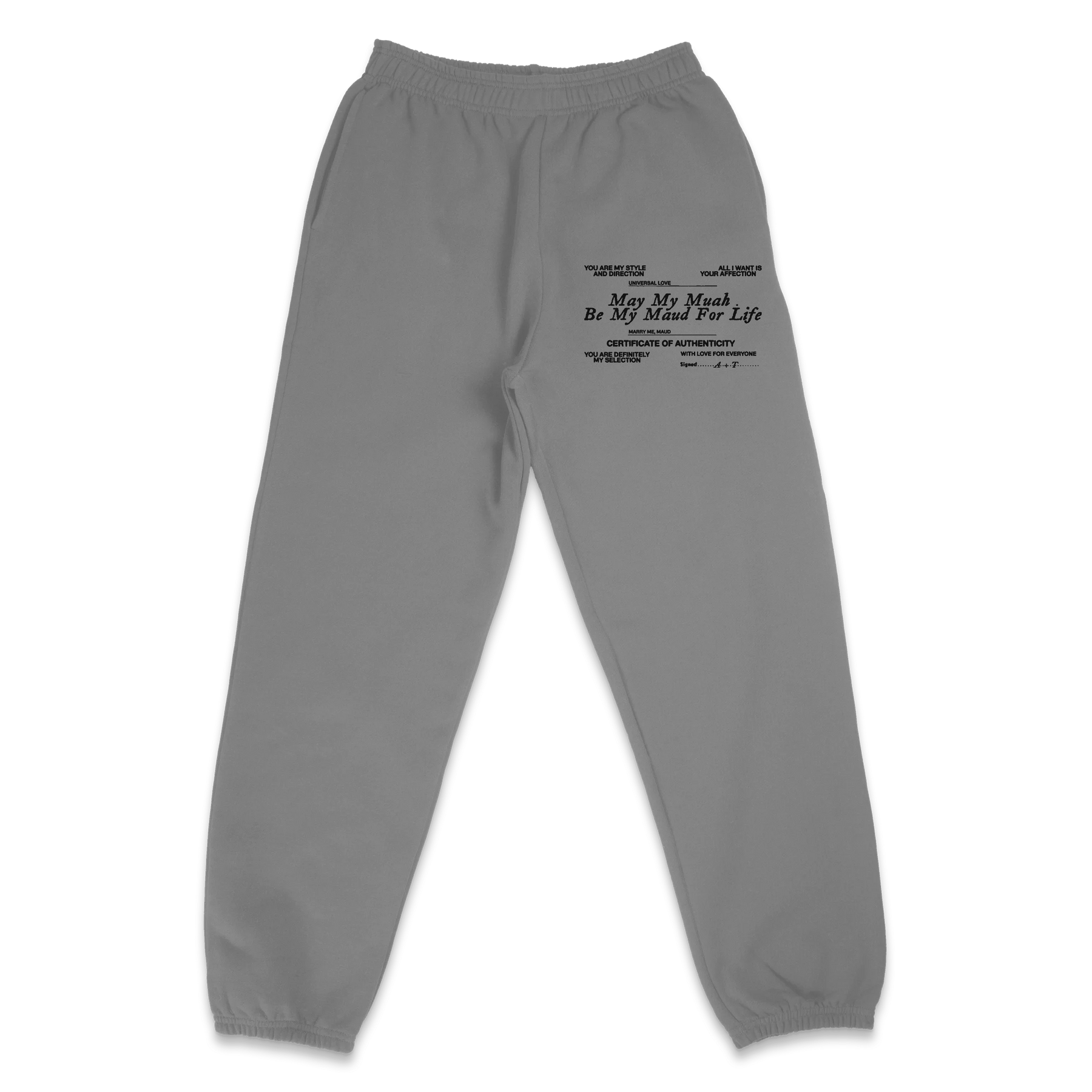 Pull Together Sweatpants - Grey - Front