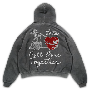 Pull Together Hoodie - Grey - Back