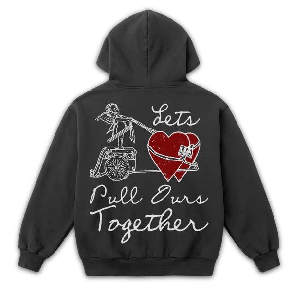 Pull Together Zip Up - Grey - Back