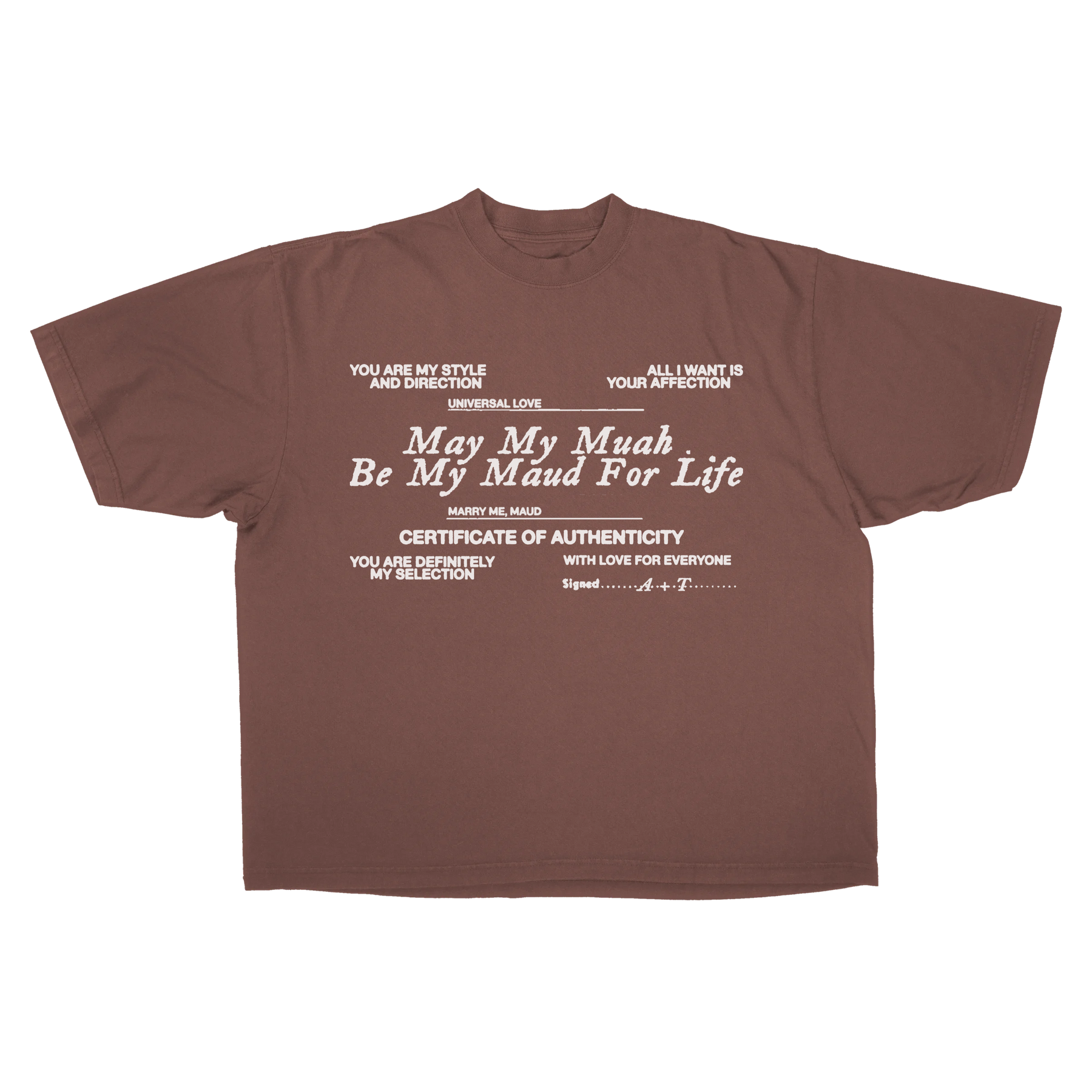 Pull Together Drop Tee - Mocha - Front