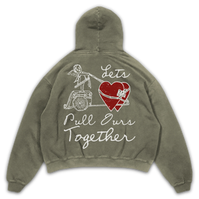 Pull Together Hoodie - Olive - Back