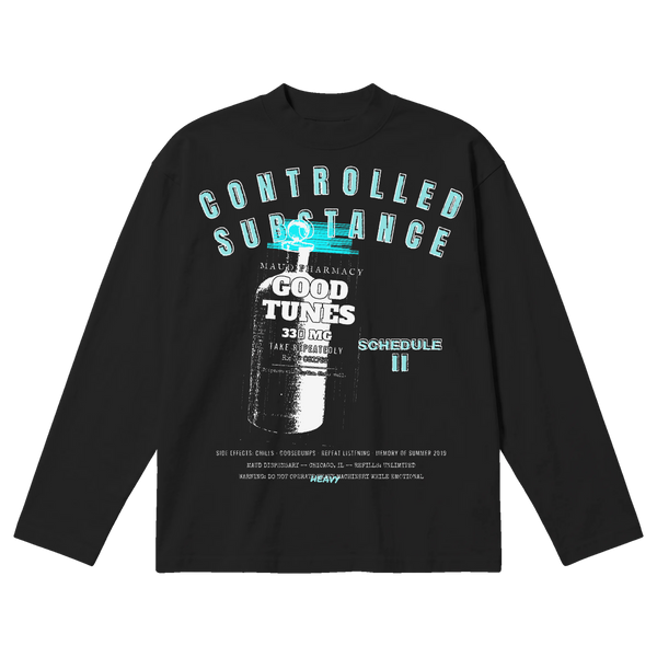 Schedule II Baggy L/S Tee - Black - Front