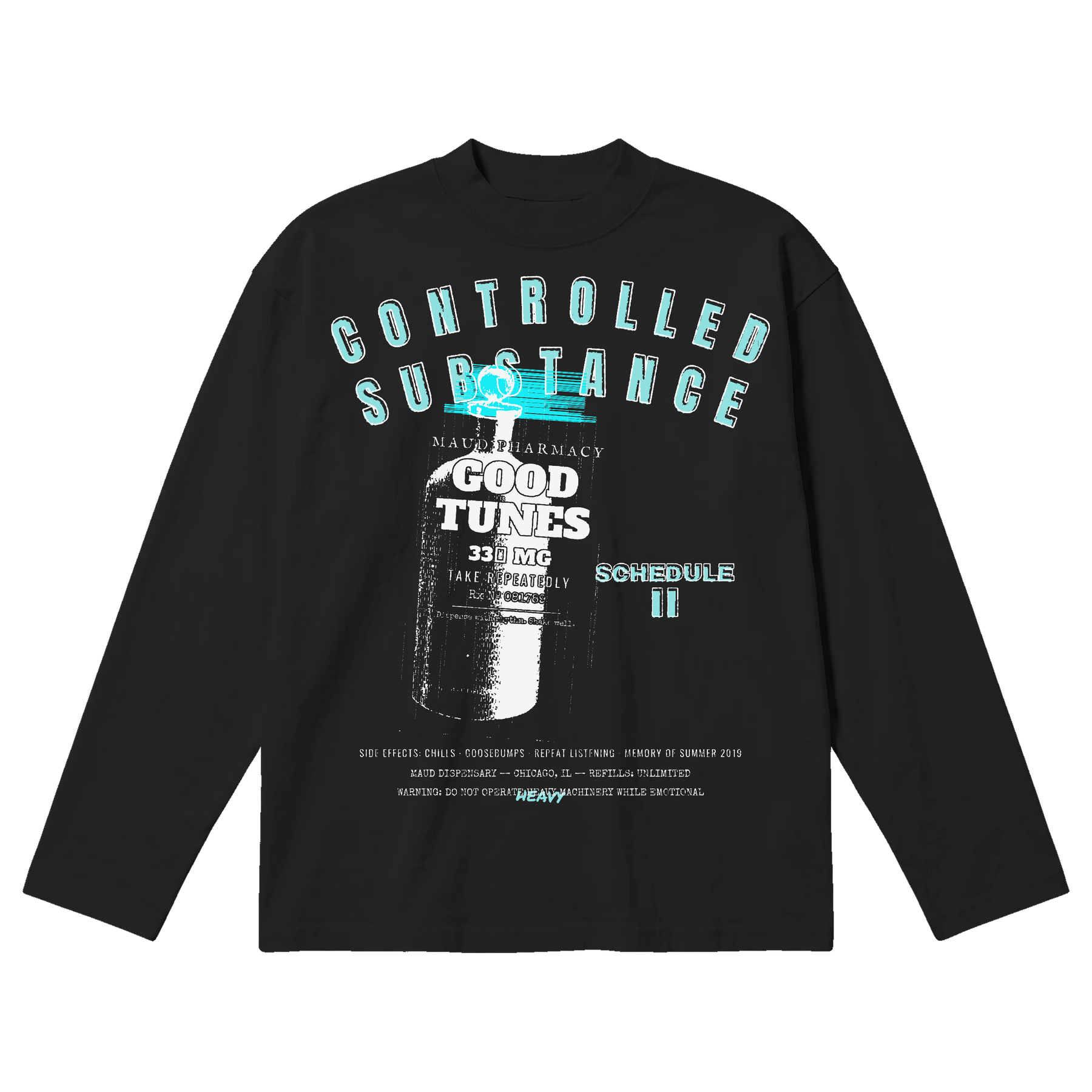 Schedule II Baggy L/S Tee - Black - Front
