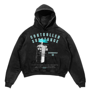Schedule II Hoodie - Black - Front