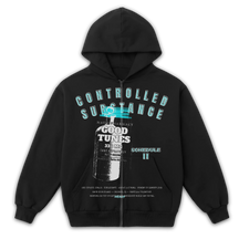 Schedule II Zip Up - Black - Front