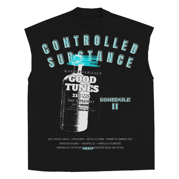 Schedule II Sleeveless Tee - Black - Front