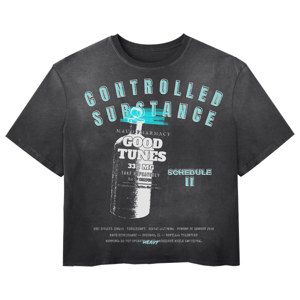 Schedule II Tee - Black - Front