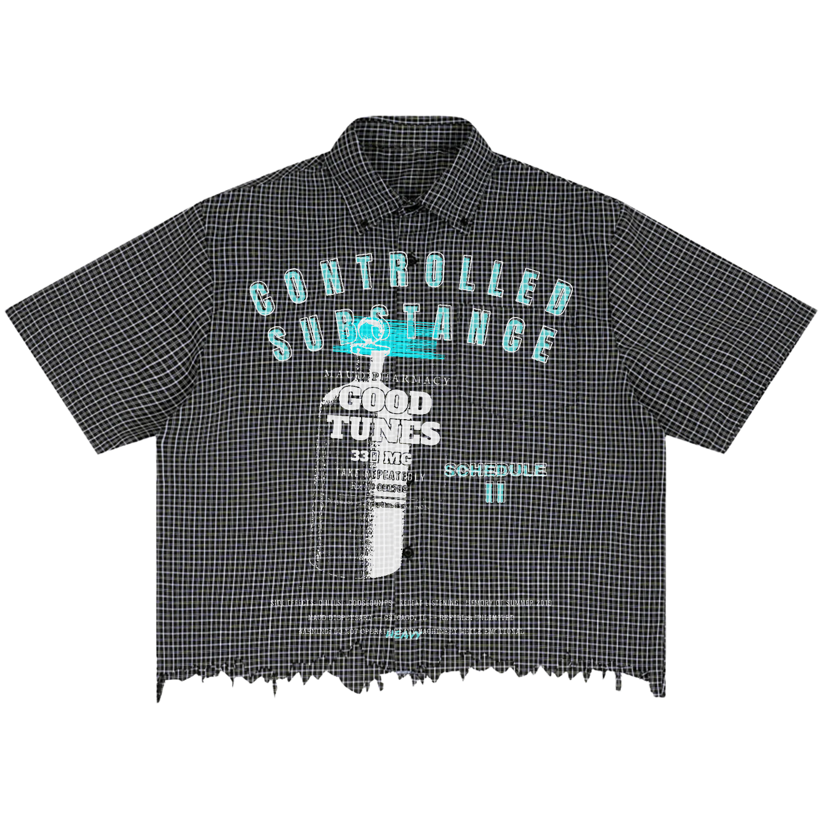 Schedule II Distress Button Up - Front