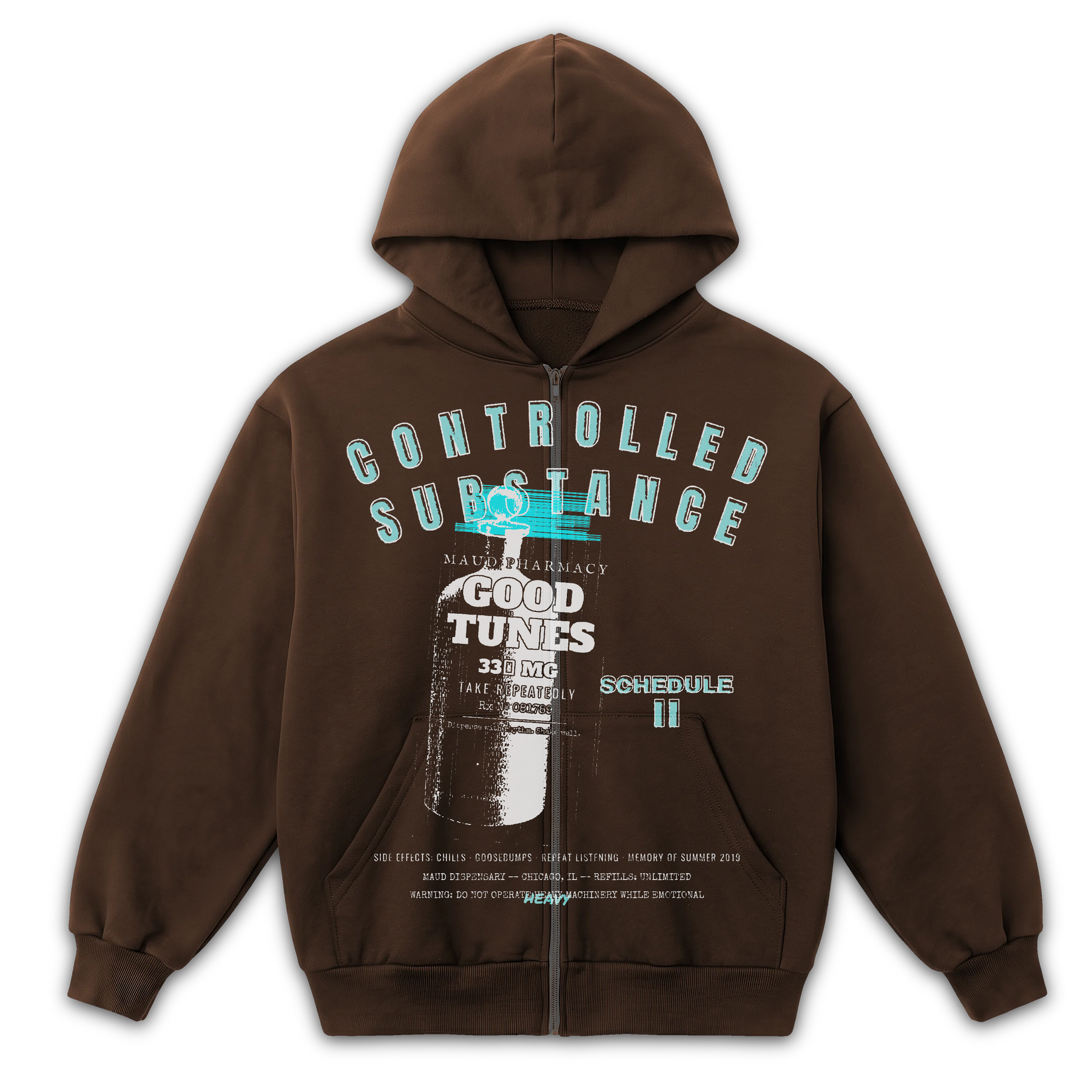 Schedule II Zip Up - Brown - Front