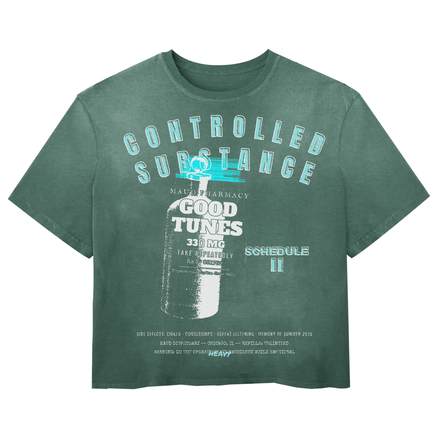 Schedule II Tee - Green - Front