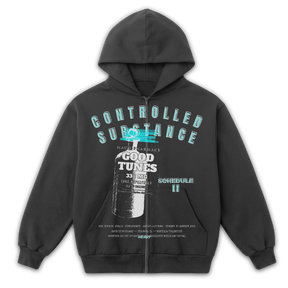Schedule II Zip Up - Grey - Front