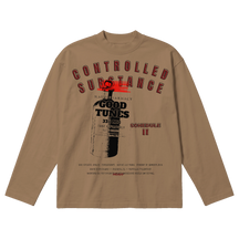 Schedule II Baggy L/S Tee - Latte - Front