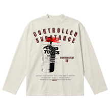 Schedule II Baggy L/S Tee - Off White - Front