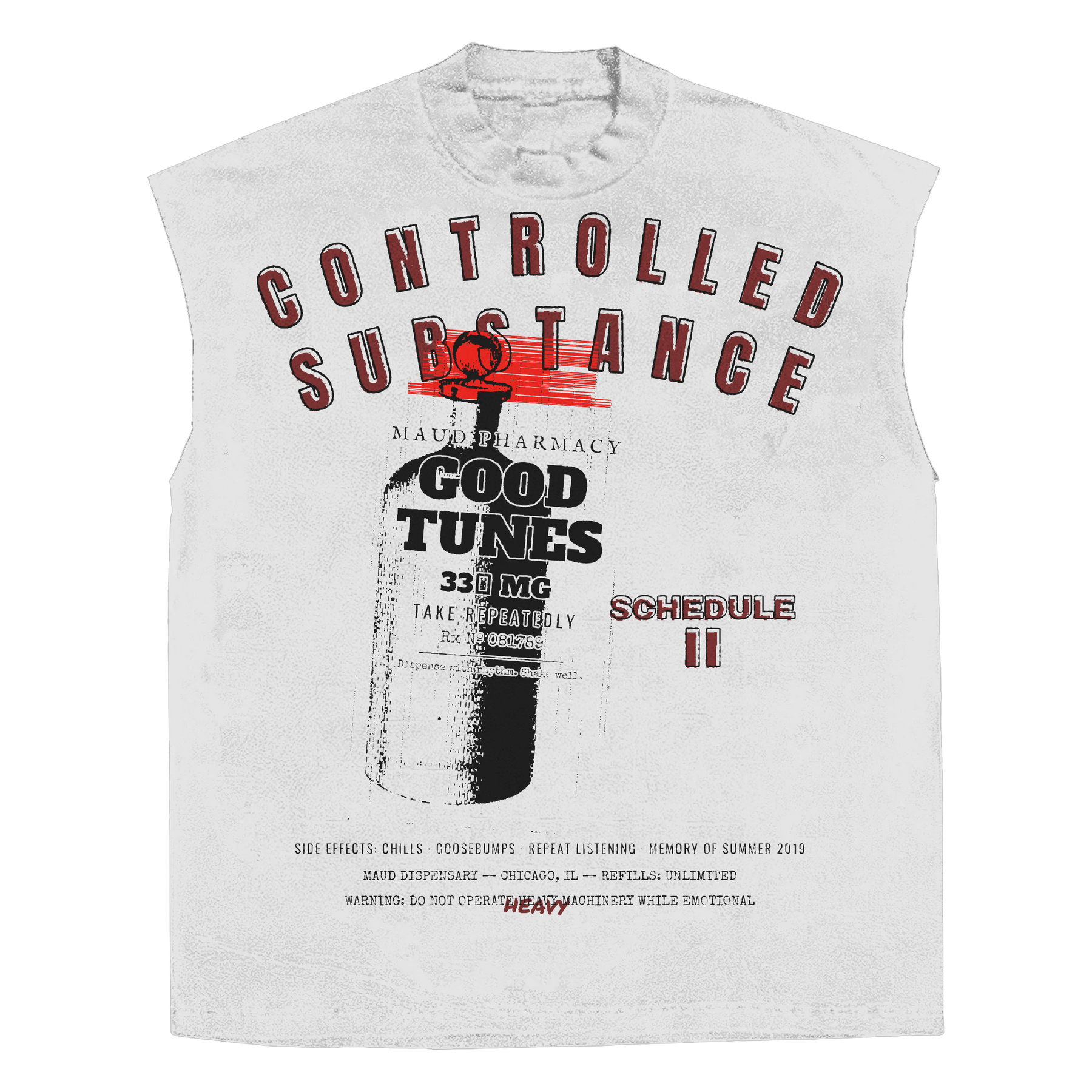 Schedule II Sleeveless Tee - White - Front