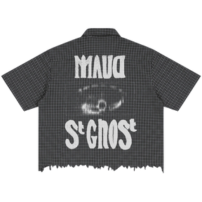 St Ghost Distress Button Up - Back