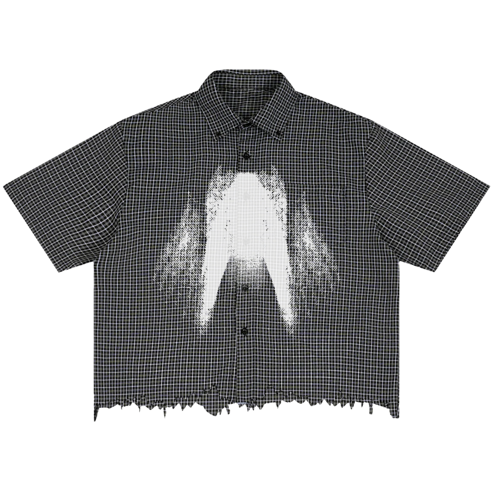 St Ghost Distress Button Up - Front