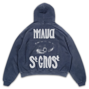 St Ghost Hoodie - Blue - Back