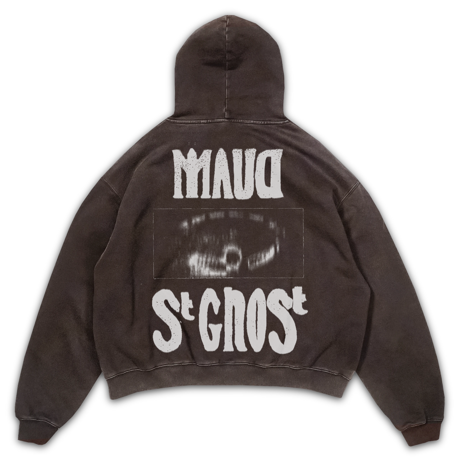 St Ghost Hoodie - Brown - Back