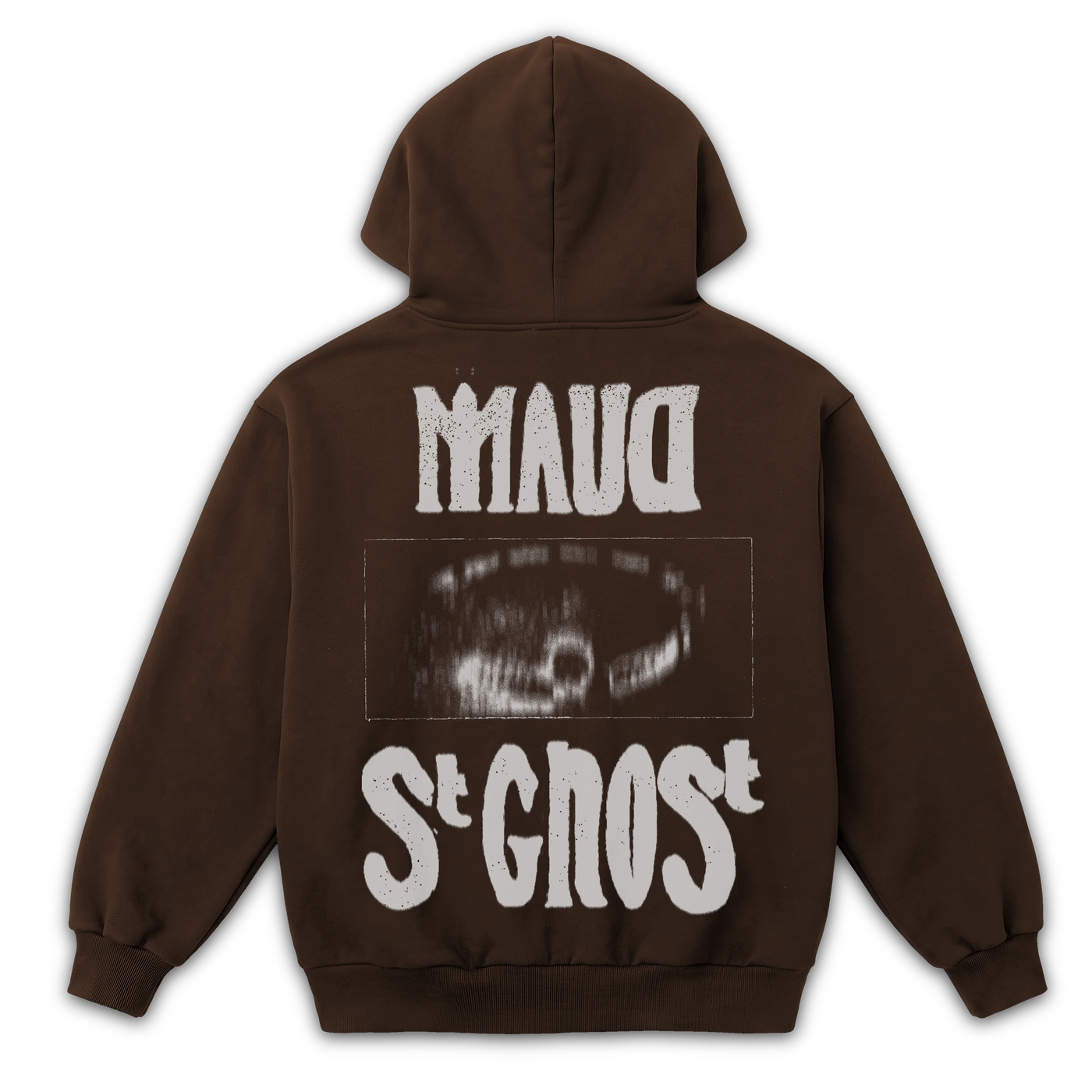 St Ghost Zip Up - Brown - Back