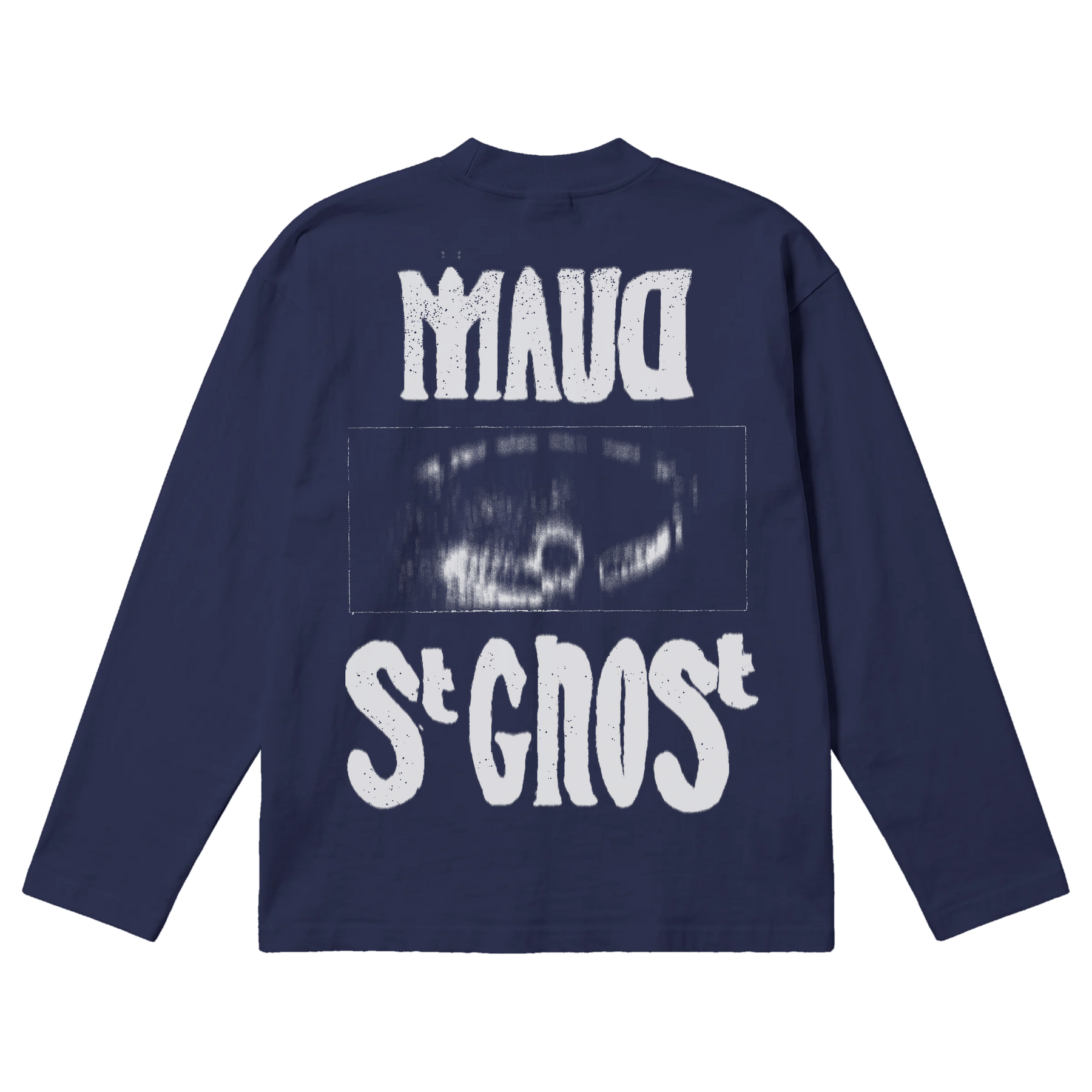 St Ghost Baggy L/S Tee - Blue - Back