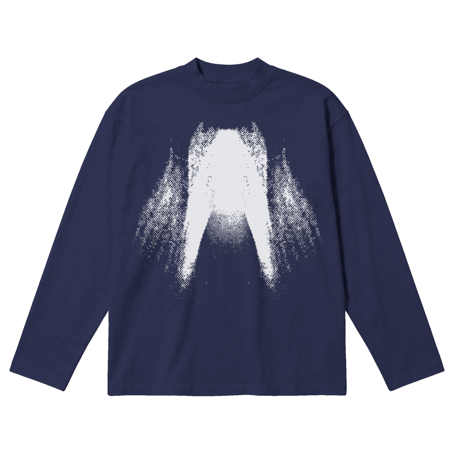 St Ghost Baggy L/S Tee - Blue - Front