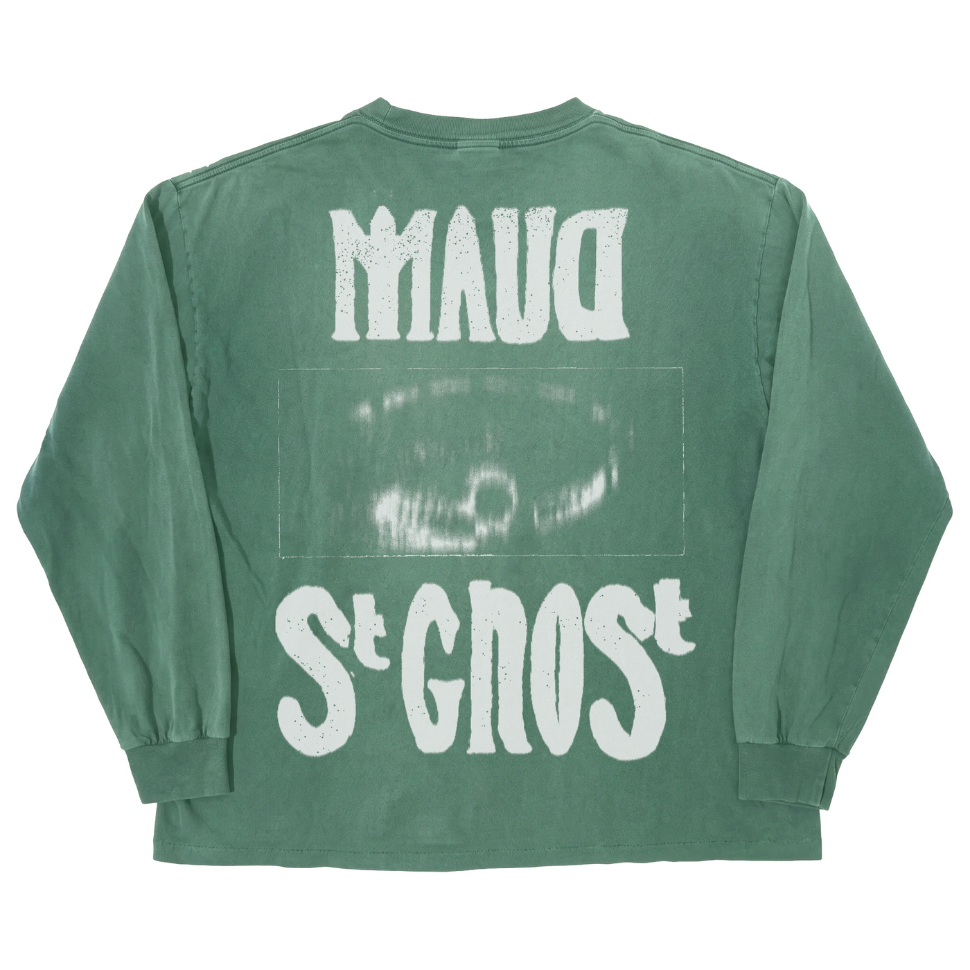 St Ghost L/S Tee - Green - Back