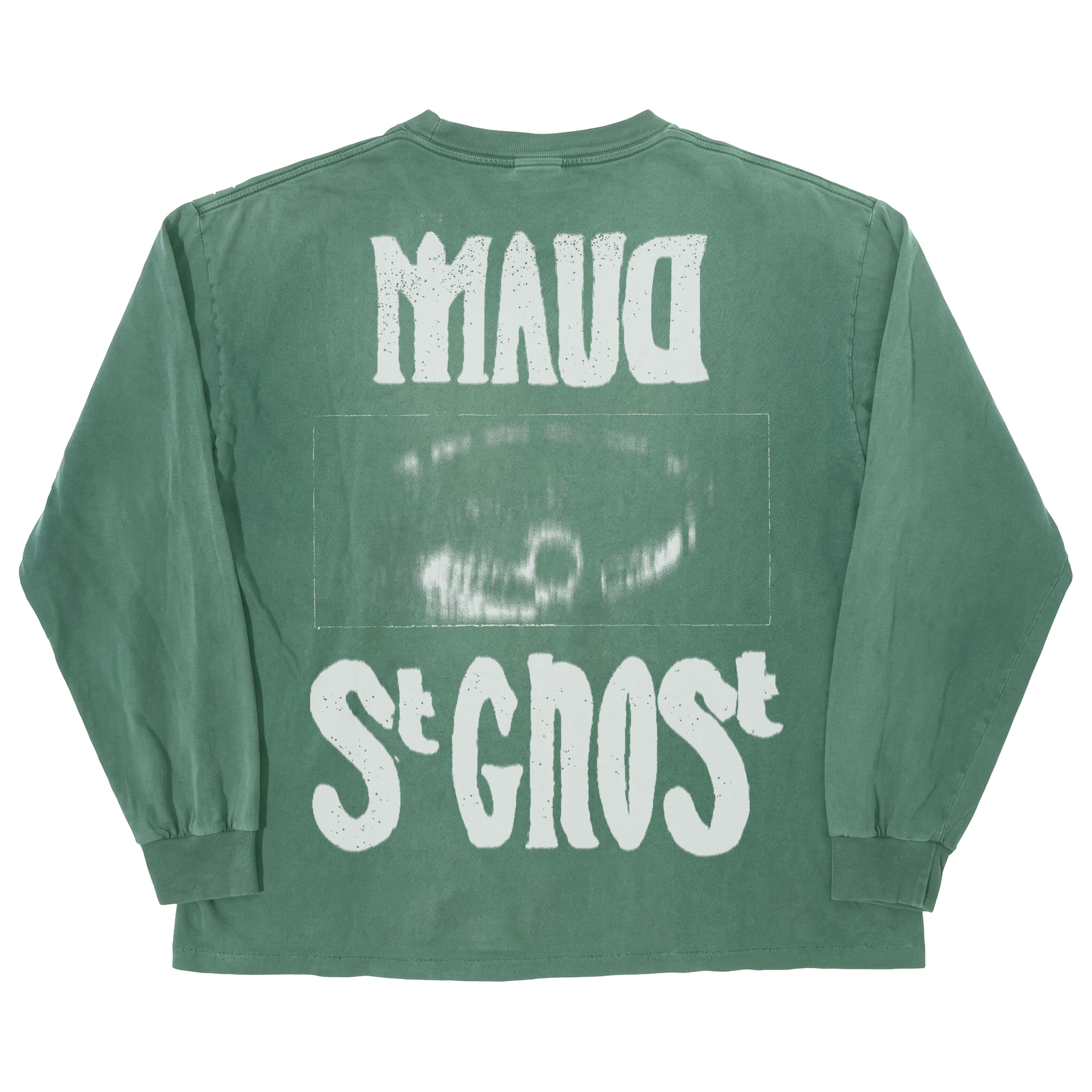 St Ghost L/S Tee - Green - Back
