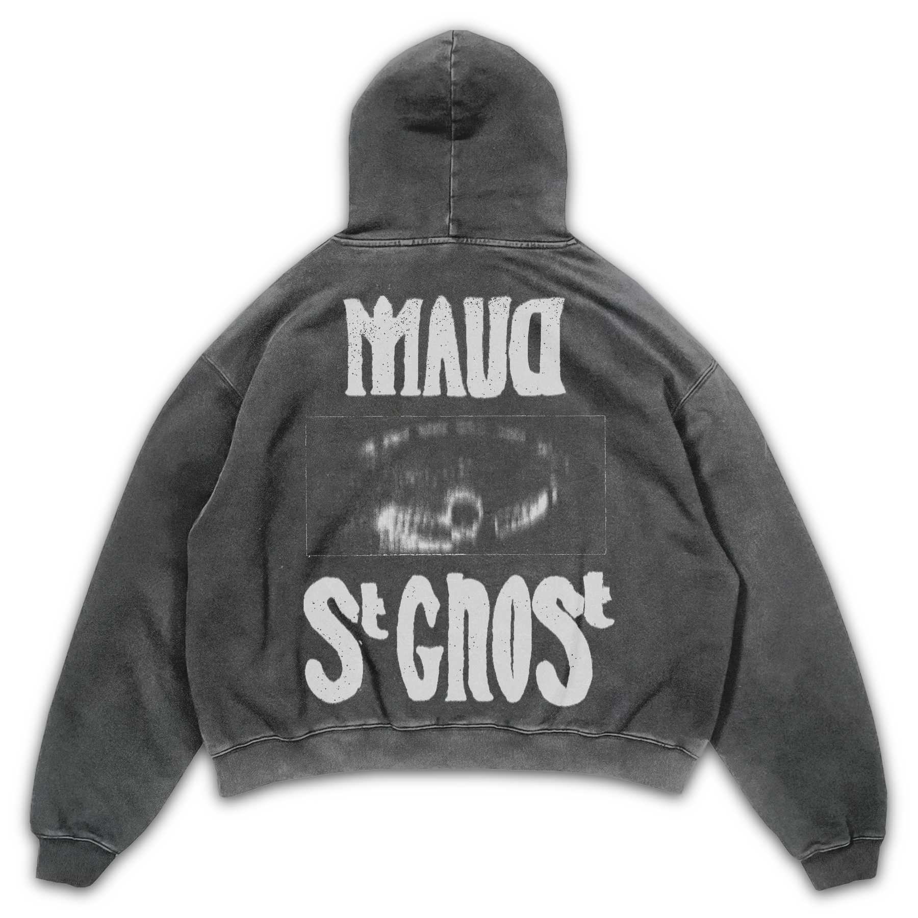 St Ghost Hoodie - Grey - Back