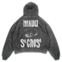 St Ghost Hoodie - Grey - Back