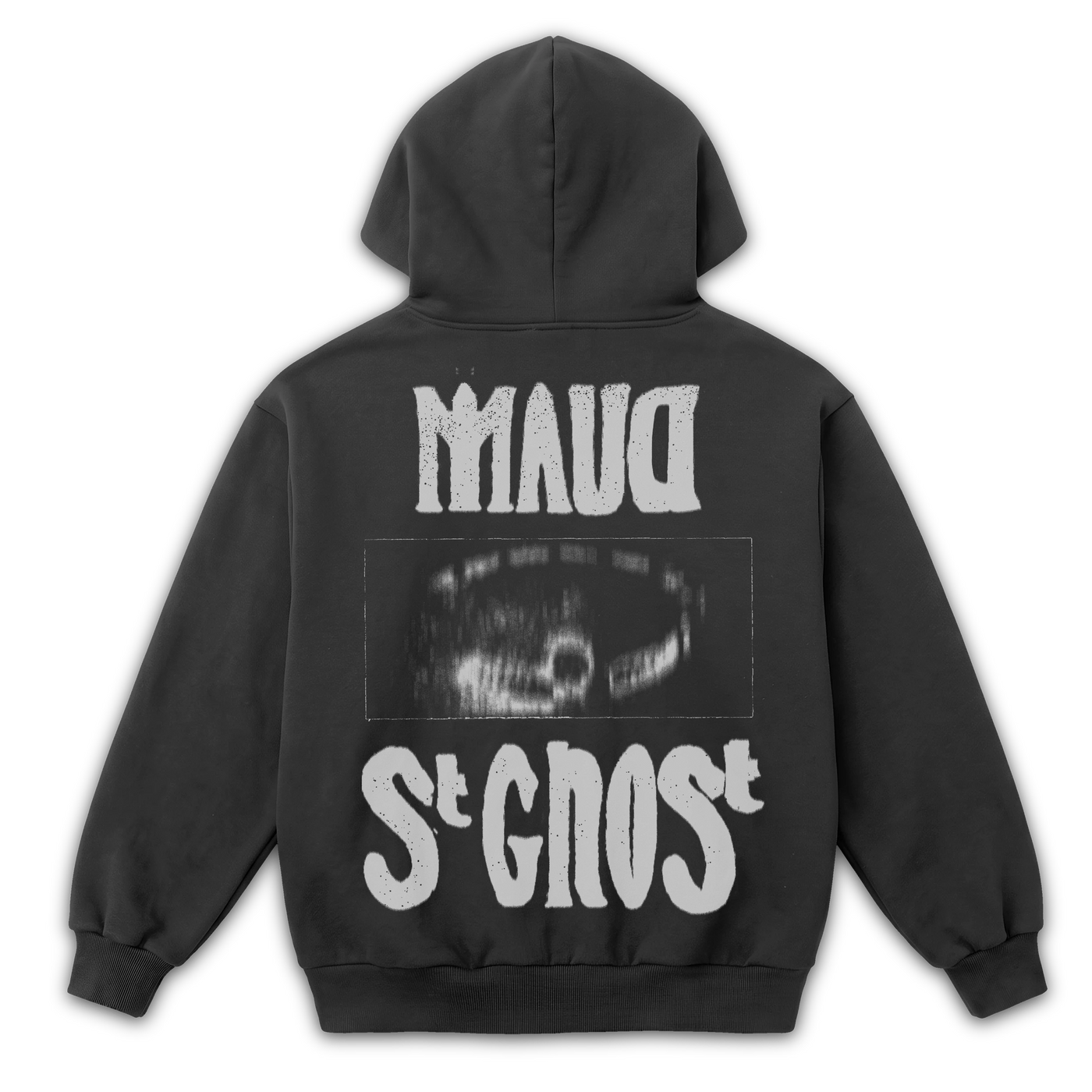 St Ghost Zip Up - Grey - Back