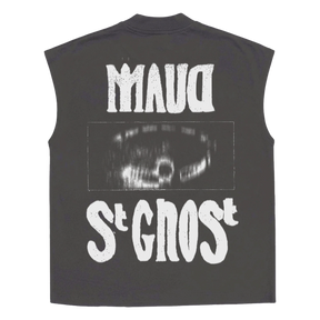 St Ghost Sleeveless Tee - Grey - Back