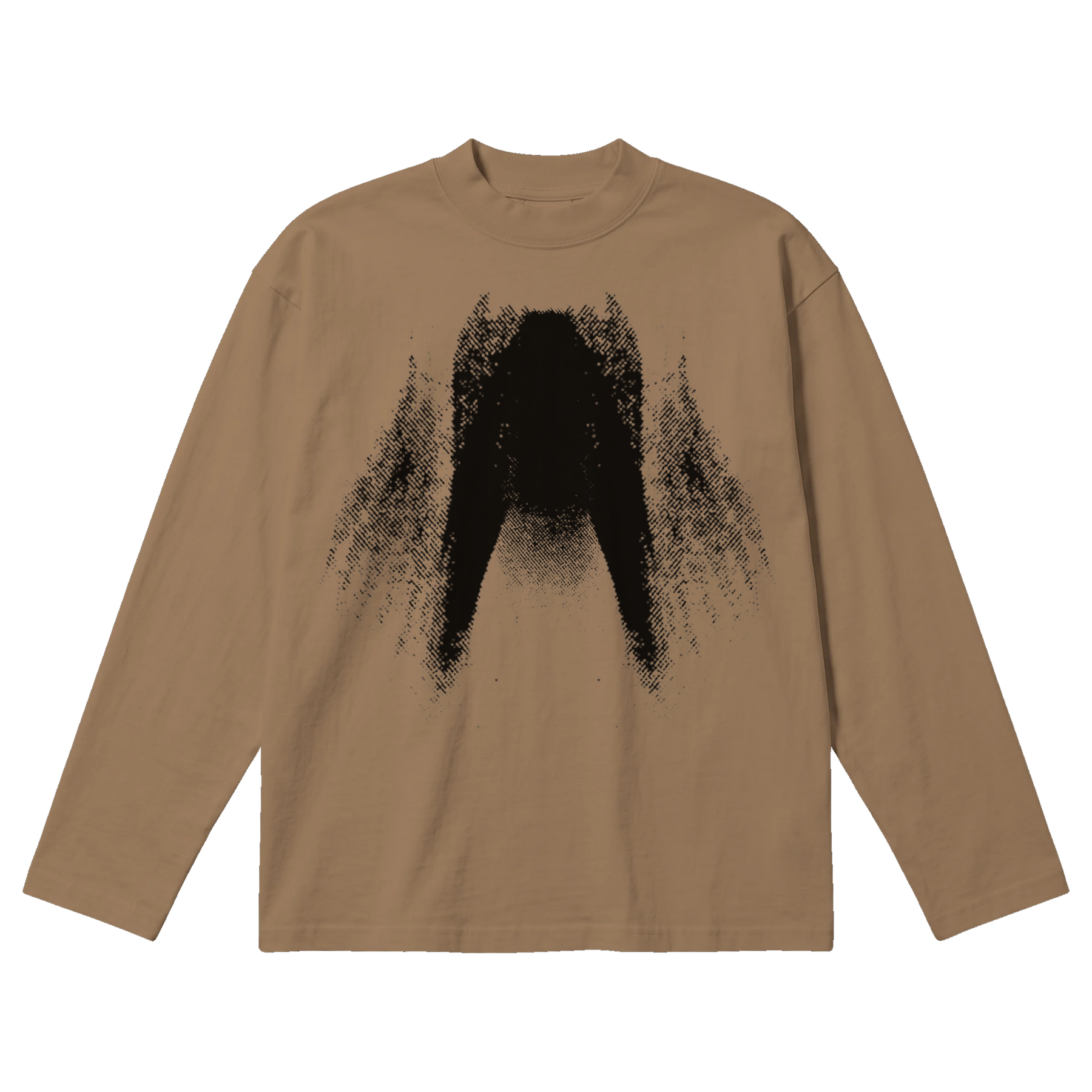St Ghost Baggy L/S Tee - Latte - Front