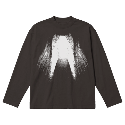 St Ghost Baggy L/S Tee - Off Black - Front