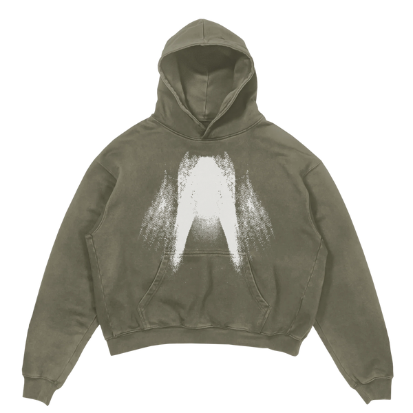 St Ghost Hoodie - Olive - Front